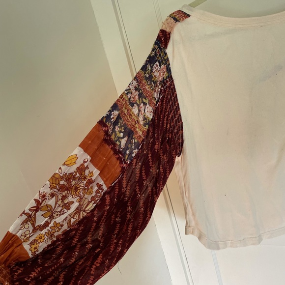 Free People | Blossom Sleeve Long Sleeve Shirt | Medium | Ivory - Picture 9 of 9